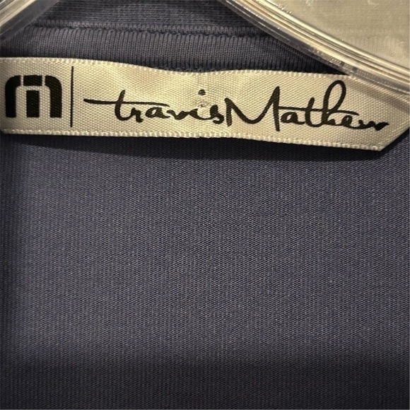Travis Mathew Men's XL Blue Quarter Zip Pullover Sweater Casual Golf - Picture 7 of 12